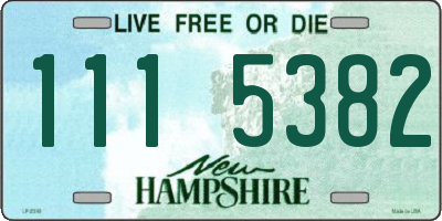 NH license plate 1115382