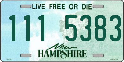 NH license plate 1115383