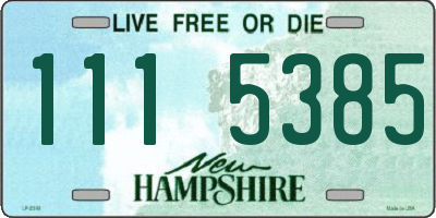 NH license plate 1115385