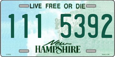 NH license plate 1115392