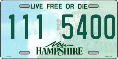 NH license plate 1115400