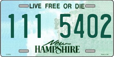 NH license plate 1115402