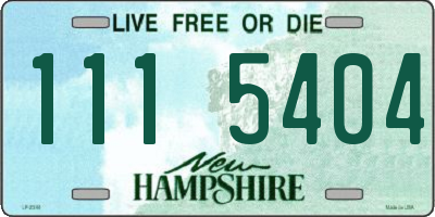 NH license plate 1115404