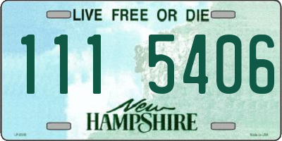 NH license plate 1115406