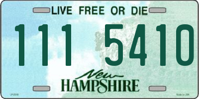 NH license plate 1115410