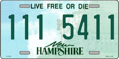 NH license plate 1115411