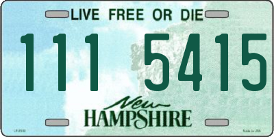 NH license plate 1115415