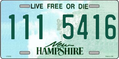 NH license plate 1115416