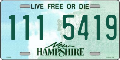 NH license plate 1115419