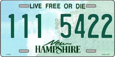 NH license plate 1115422