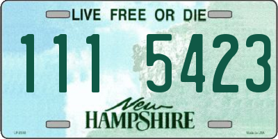 NH license plate 1115423