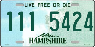 NH license plate 1115424