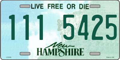 NH license plate 1115425