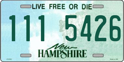 NH license plate 1115426
