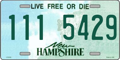 NH license plate 1115429