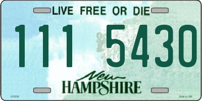 NH license plate 1115430