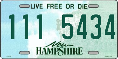 NH license plate 1115434