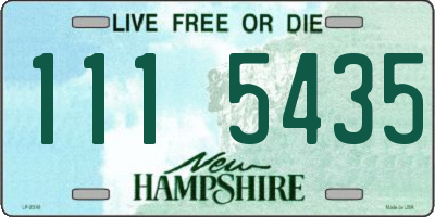 NH license plate 1115435
