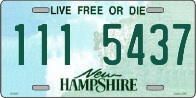 NH license plate 1115437