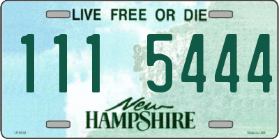 NH license plate 1115444