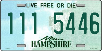 NH license plate 1115446