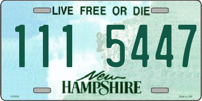 NH license plate 1115447