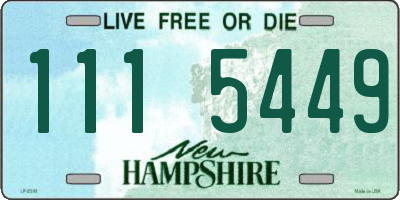 NH license plate 1115449