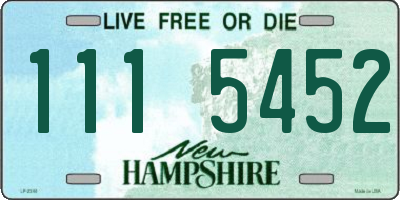 NH license plate 1115452