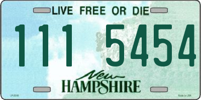 NH license plate 1115454