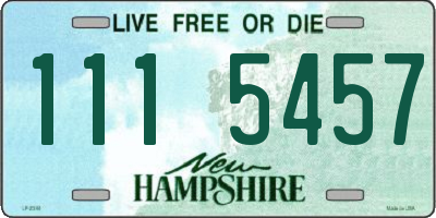 NH license plate 1115457