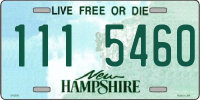 NH license plate 1115460