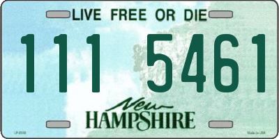 NH license plate 1115461