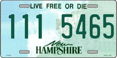 NH license plate 1115465