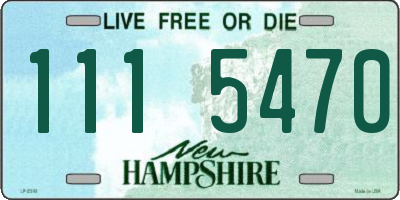 NH license plate 1115470