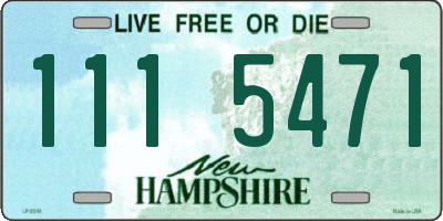 NH license plate 1115471