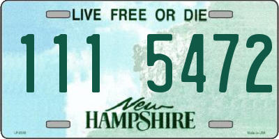 NH license plate 1115472