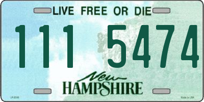 NH license plate 1115474