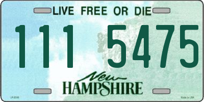 NH license plate 1115475