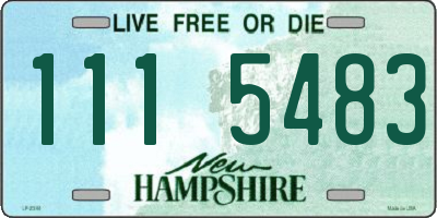NH license plate 1115483