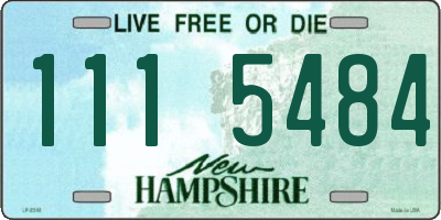 NH license plate 1115484