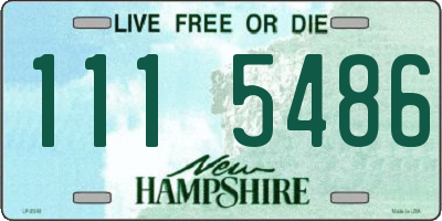 NH license plate 1115486