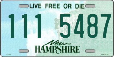 NH license plate 1115487
