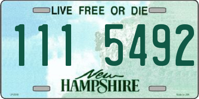 NH license plate 1115492