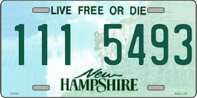 NH license plate 1115493