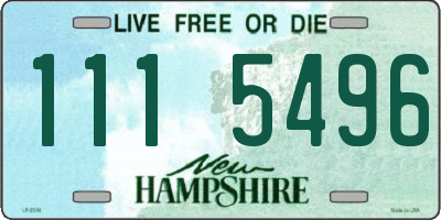 NH license plate 1115496