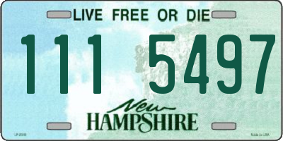 NH license plate 1115497