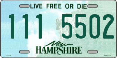 NH license plate 1115502