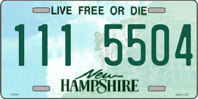 NH license plate 1115504