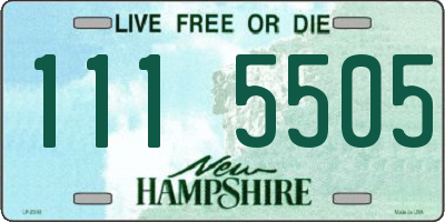 NH license plate 1115505