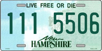 NH license plate 1115506